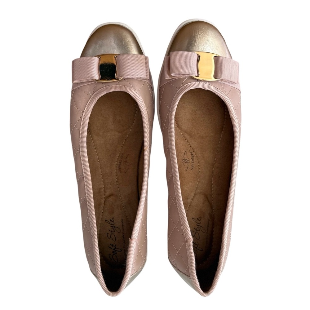 Soft Style by Hush Puppies Quilted Ballet Flats Lt Pink Size 7‎ Narrow